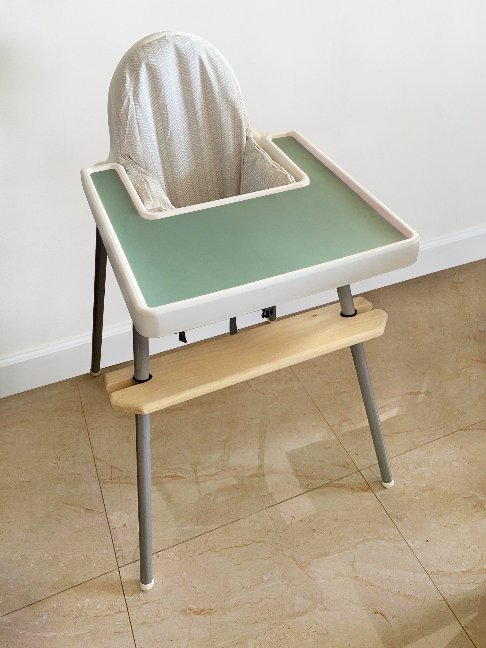 Sage Placemat for IKEA Antilop Baby High Chair Silicone, BPA Free