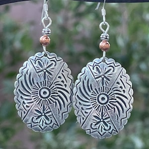 Sterling Silver Boho dangle earrings, silver earrings, silver jewelry, Boho earrings, Bohemian jewelry, Lightweight earrings, gift for her image 8