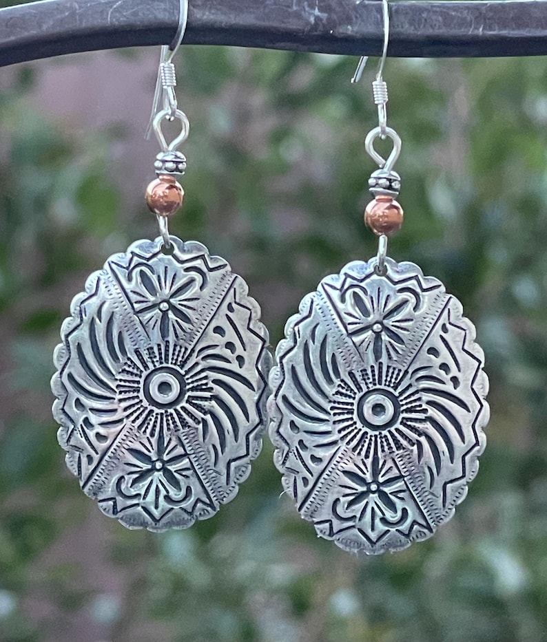 Sterling Silver Boho dangle earrings, silver earrings, silver jewelry, Boho earrings, Bohemian jewelry, Lightweight earrings, gift for her image 8