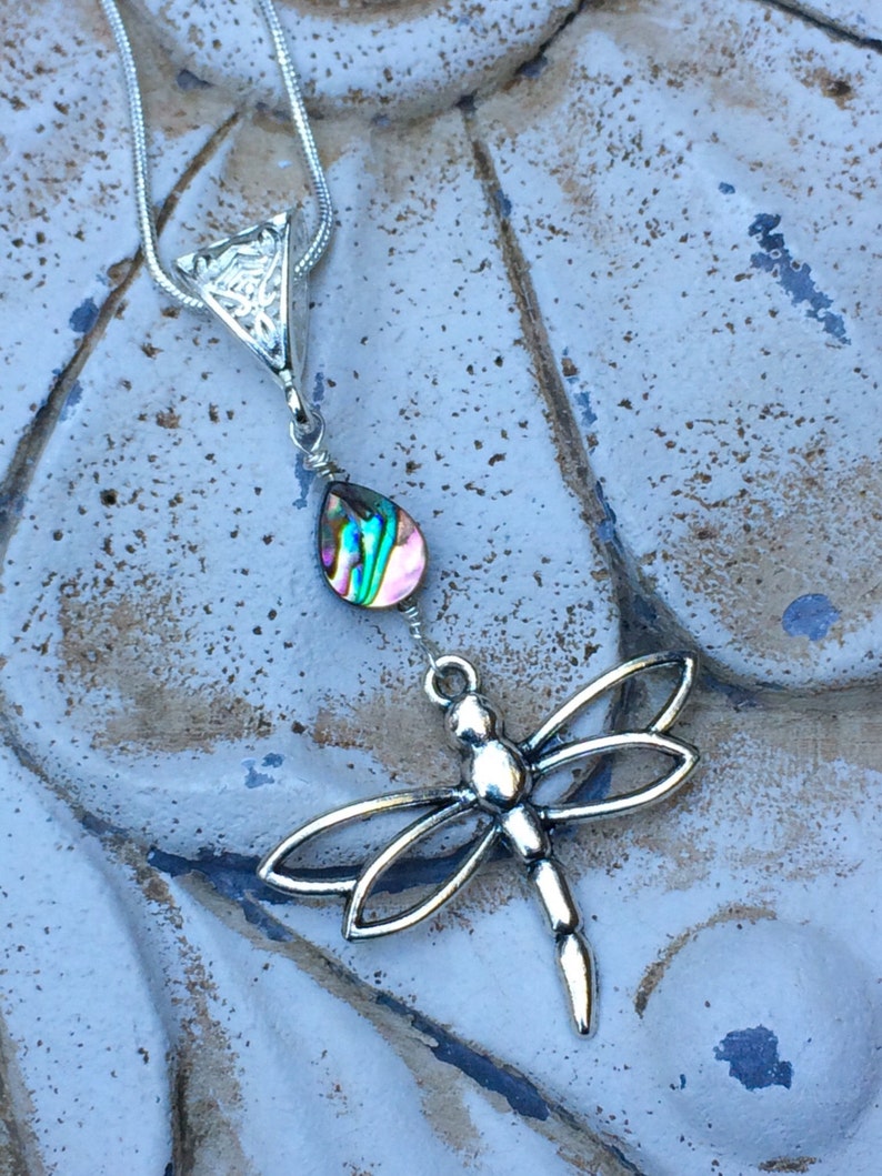 DianaL Boutique Dragonfly Pendant Necklace & Earrings Set — Silver Plated, 24” Chain, Hand-Painted Enamel | Gift Box Included