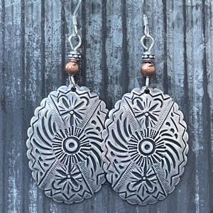 Sterling Silver Boho dangle earrings, silver earrings, silver jewelry, Boho earrings, Bohemian jewelry, Lightweight earrings, gift for her image 7