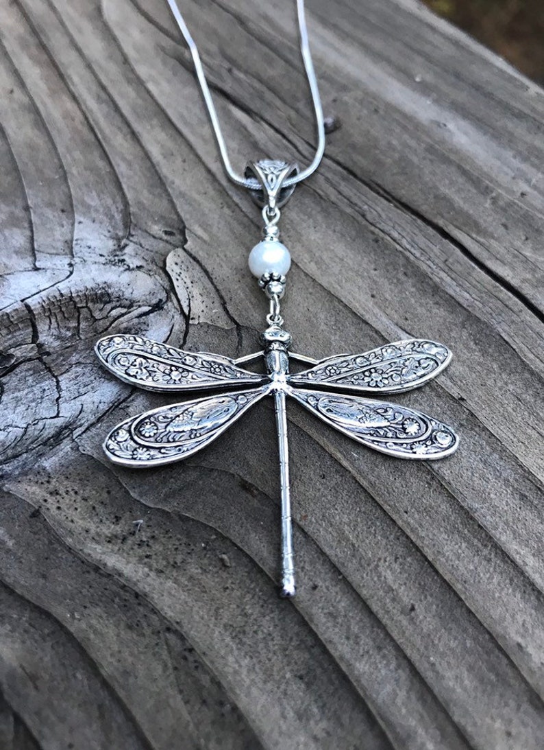Large Dragonfly Pendant Dragonfly Dragonfly Necklace - Etsy
