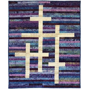 Glory-A Jelly Roll Friendly Scrap Quilt Designed by J. Michelle Watts-Cross Quilt Pattern-Christian Quilt - DOWNLOAD