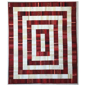 AROUND  & AROUND- A Jelly Roll or Layer Cake Friendly Quilt Designed by J. Michelle Watts-Scrap Quilt - DOWNLOADABLE