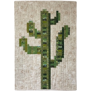 A Prickly One (a Jelly Roll Friendly Scrap Quilt) Designed by J. Michelle Watts-Cactus Quit-Saguaro Quilt-Strip Quilt - DOWNLOADABLE