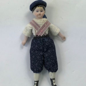 Vintage Miniature Porcelain Doll
