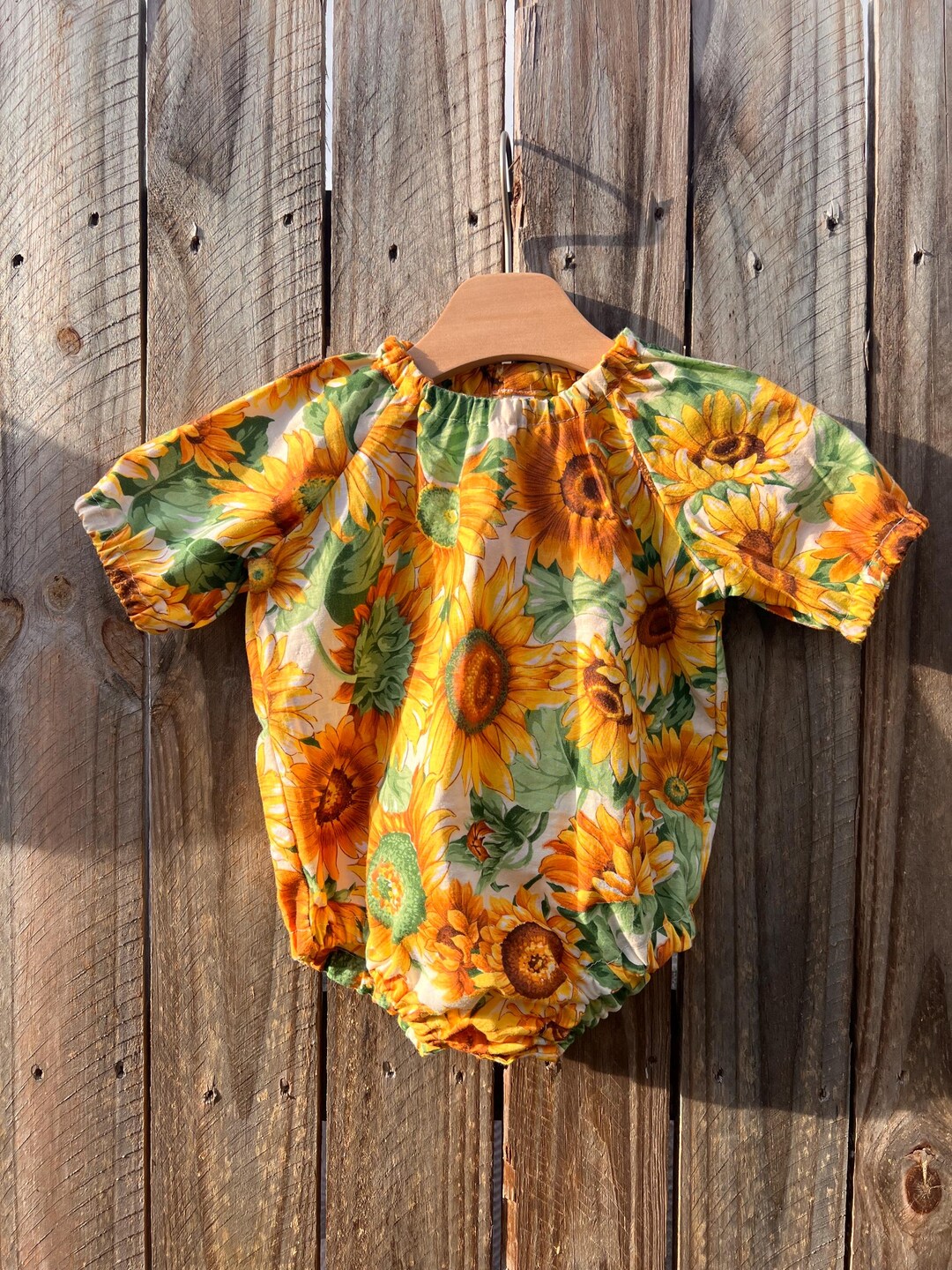 sunflower sunset romper