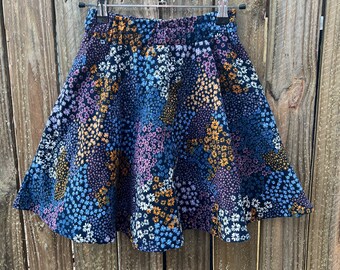 Floral Corduroy girls skirt