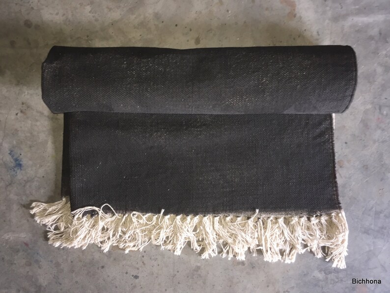 AREA Rug8x10 Ft Indian Dari Rug Solid Rug Cotton Rug Bath Rug Etsy