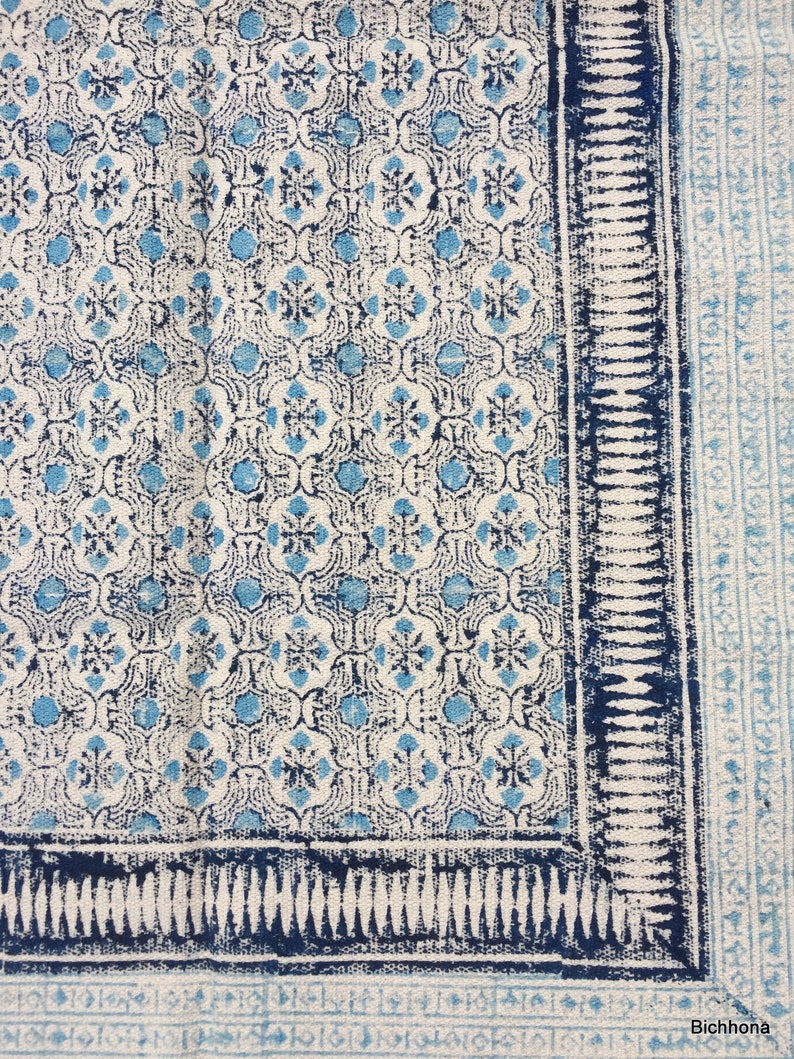 9x12 Ft Indian Dari Rug Handblock Printed Rug Cotton Rug Area Etsy