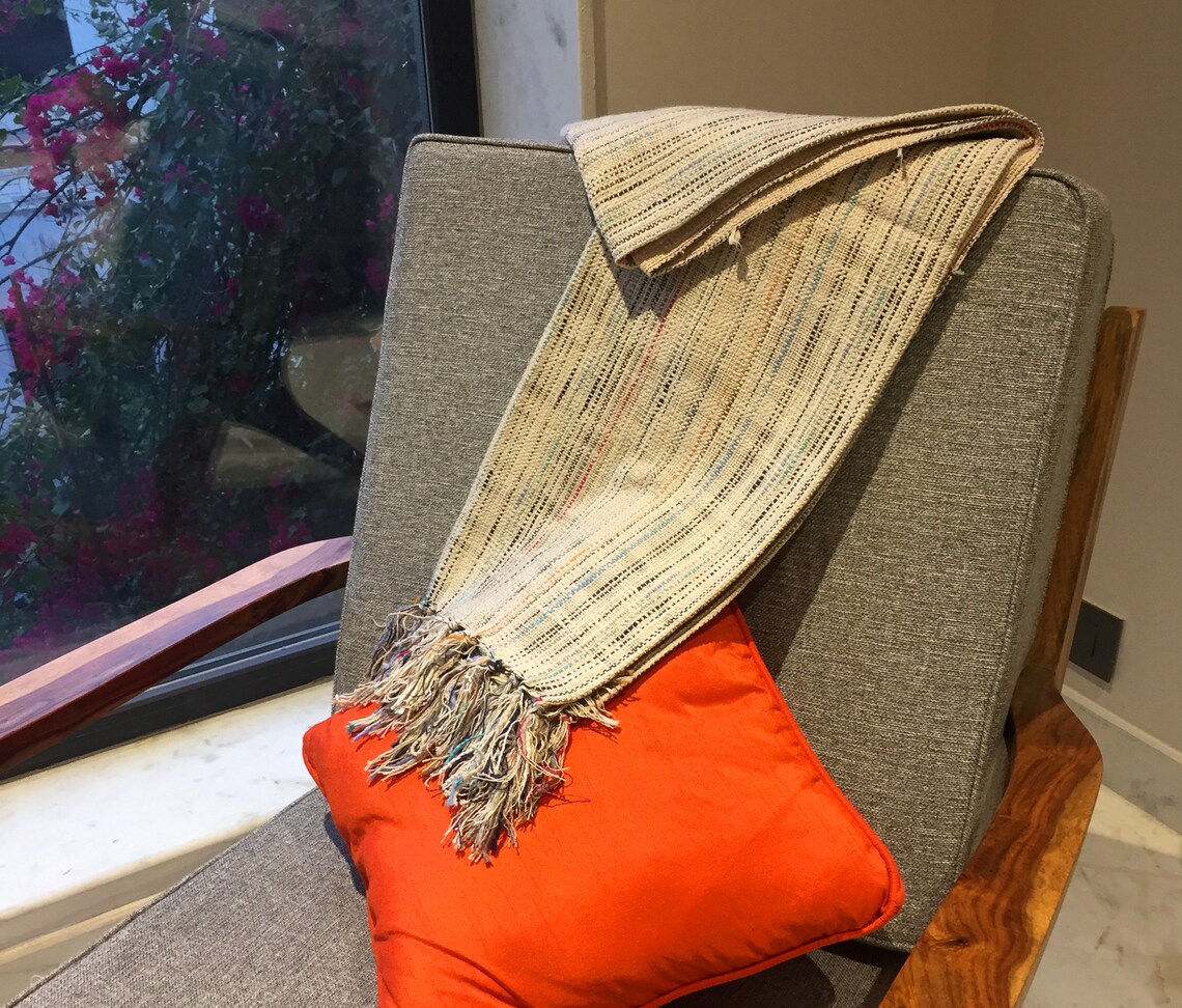 Handmade Cotton Throw Indian Bed Scarf Mudcloth Cotton Throw Etsy