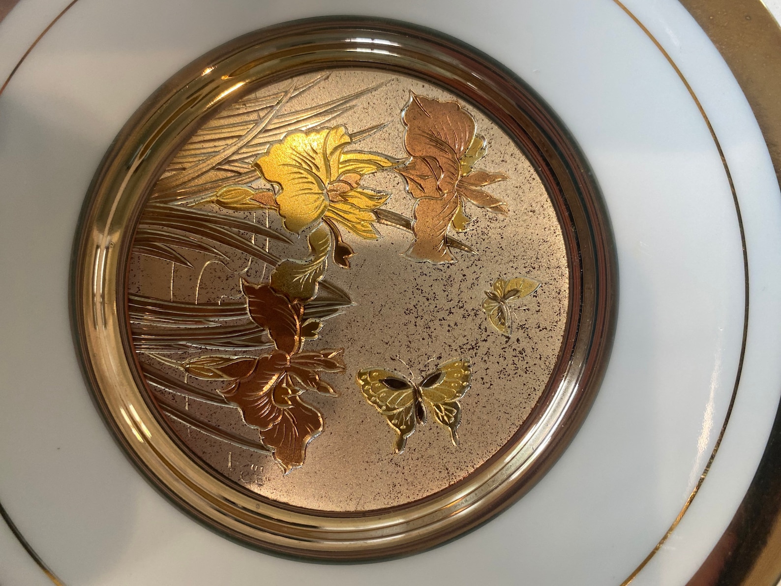 Art of Chokin 24K Gold Set of 6 RARE Vintage Plates Japan Etsy