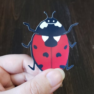Ladybug Monthly Stickers Ladybug Stickers Red Black Ladybug Nursery Decor Baby Month Sticker Black and Red Infant Photo Props 423