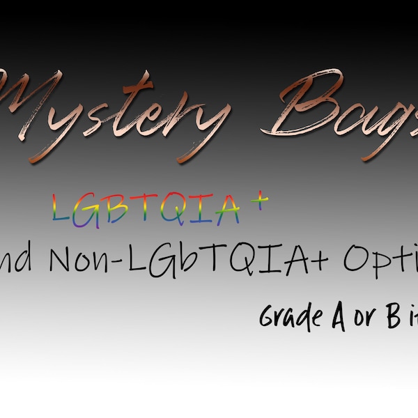 A-B Grade (read description) Mystery Sticker + more Bags LGBTQIA+ Options