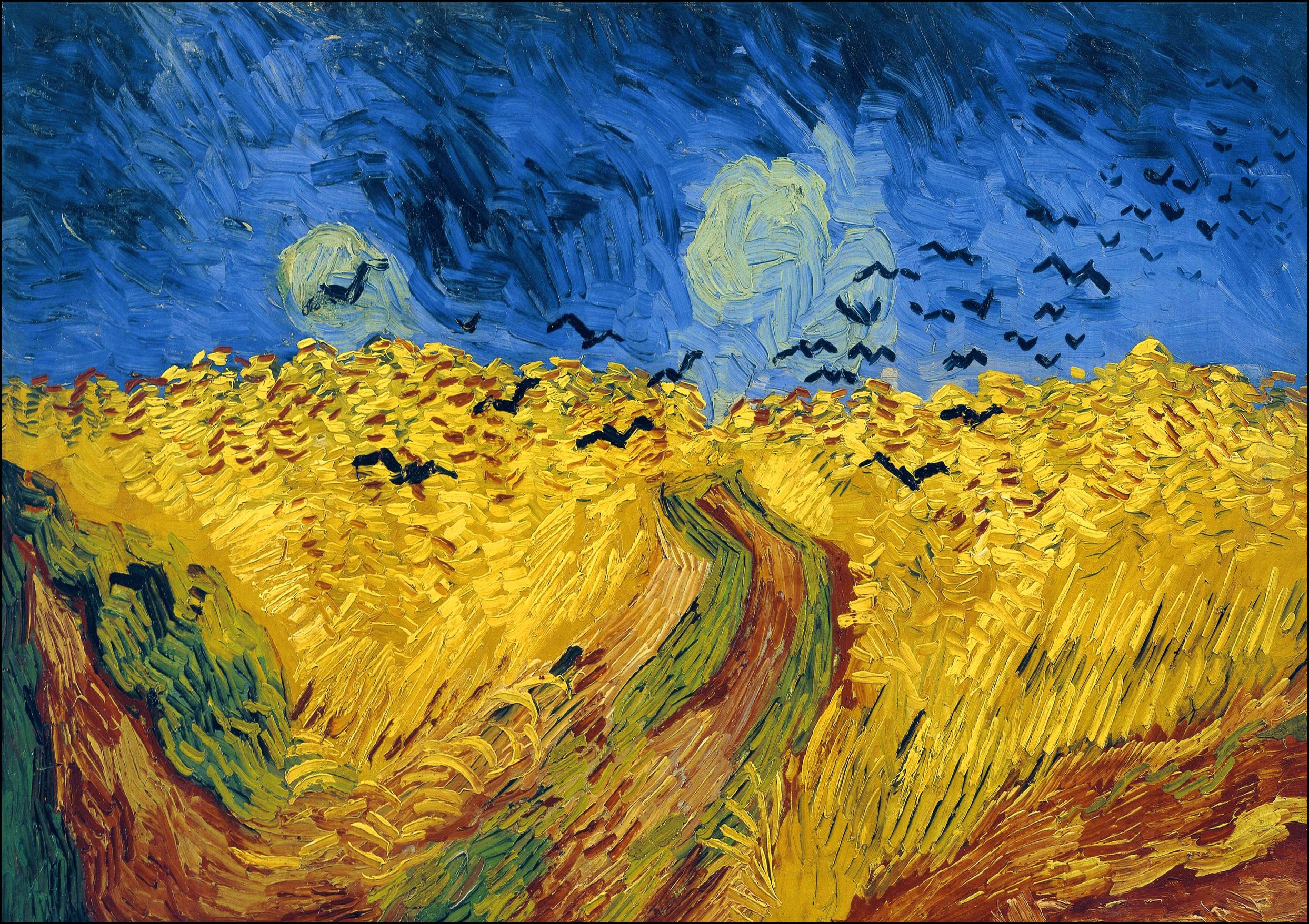Van Gogh Campo de trigo con cuervos Cartel enmarcado Wall Art Etsy Van Gogh Campo de trigo con cuervos Cartel enmarcado Wall Art Etsy