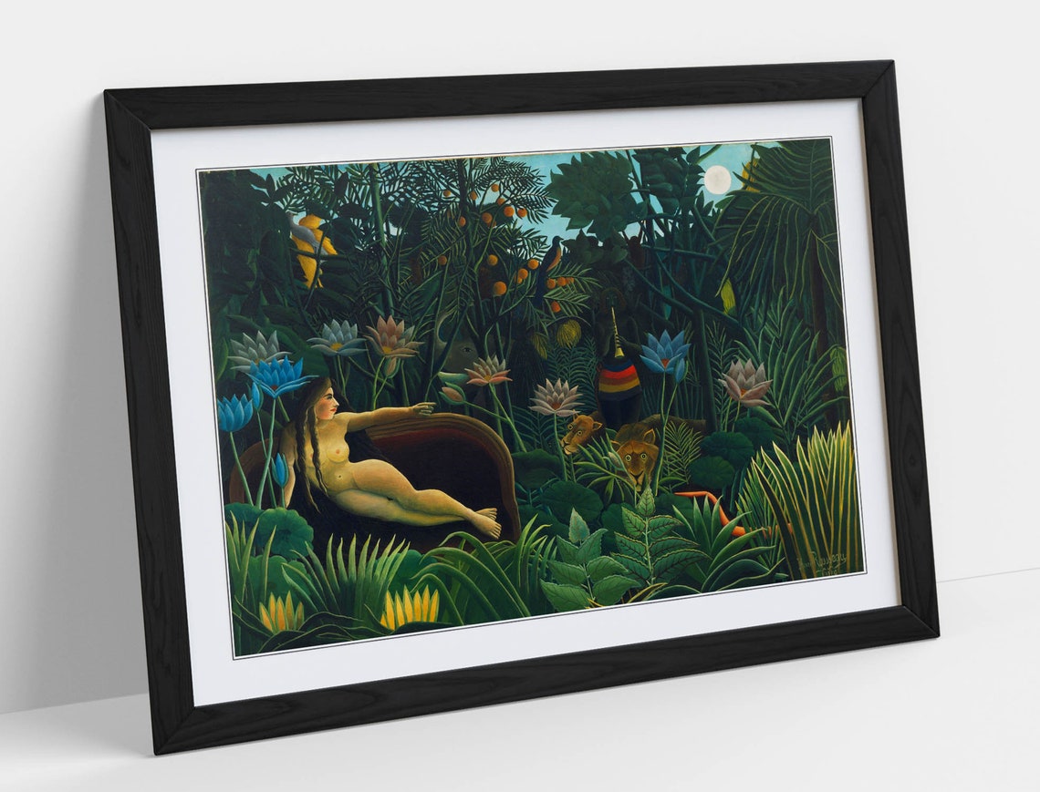 Henri Rousseau The Dream Poster Framed Wall Art Print Picture | Etsy