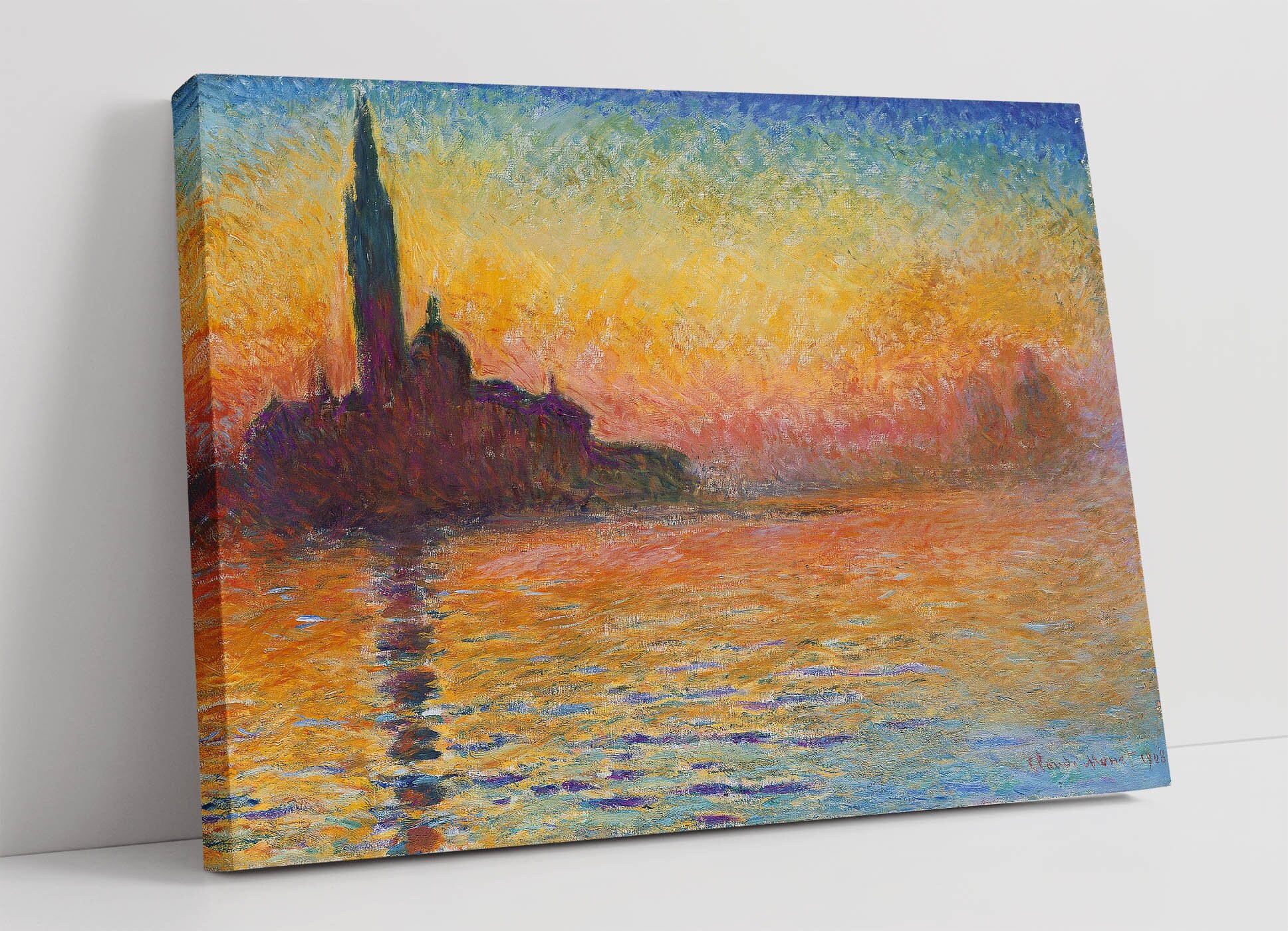 Claude Venice Twilight Canvas Wall Art Print Artwork Etsy