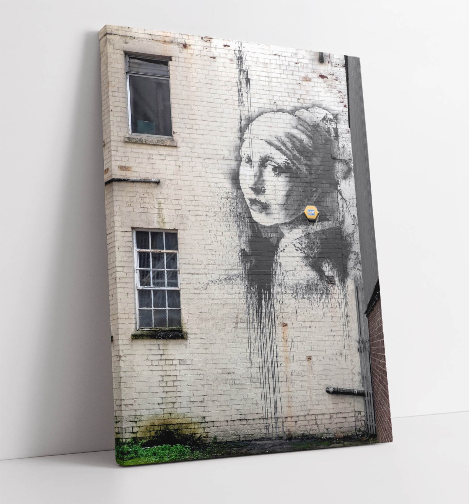 Banksy Girl With Pearl Earring Canvas Wall Art Print Graffiti Etsy
