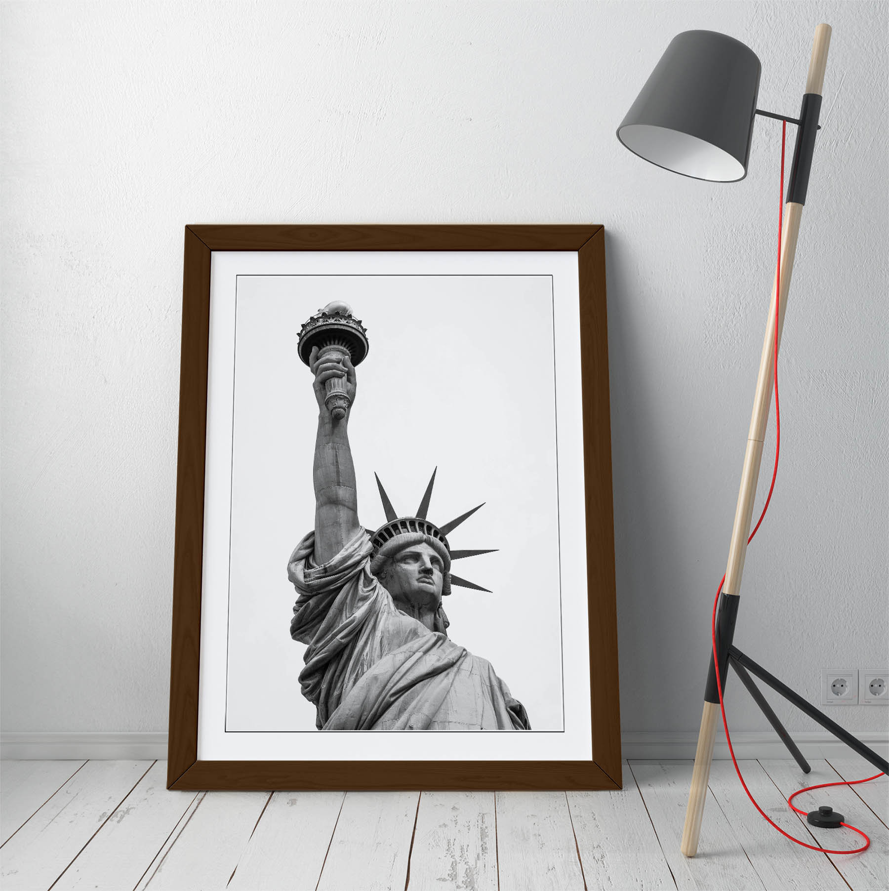 Statue Of Liberty Poster Framed Wall Art Print Picture Home Etsy