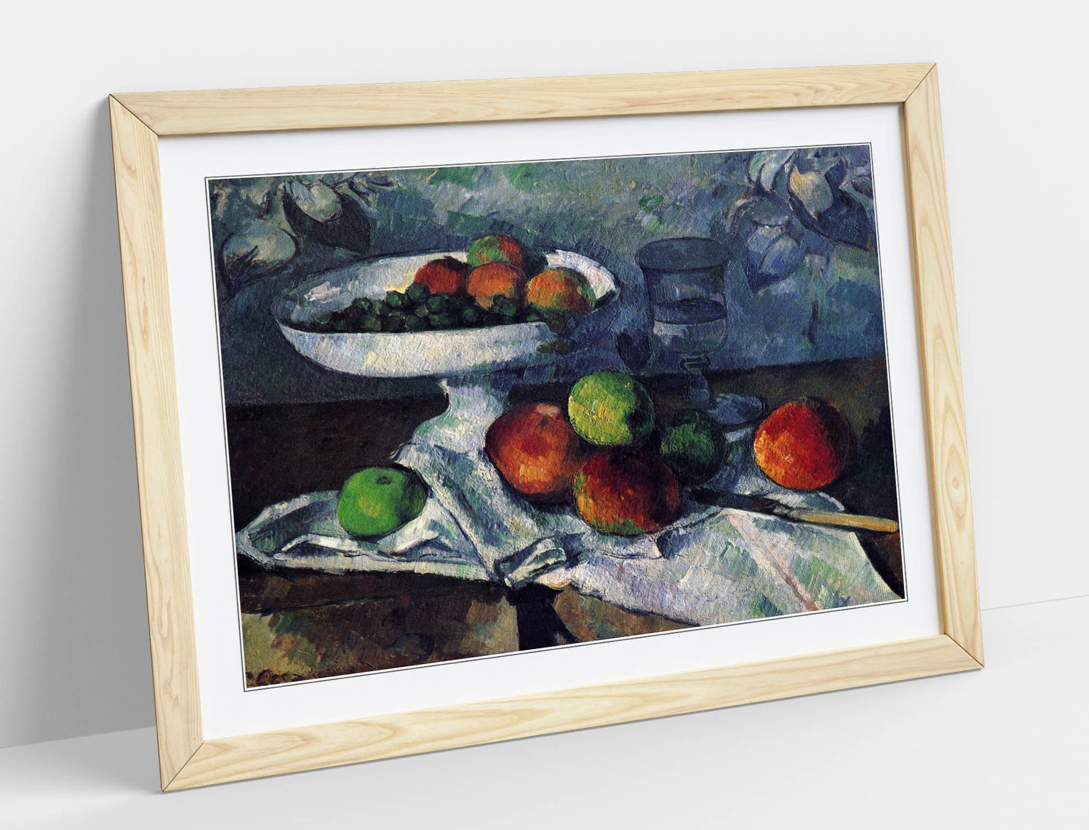 Paul Cézanne Still Life With Fruit Bowl Poster Framed Wall Etsy