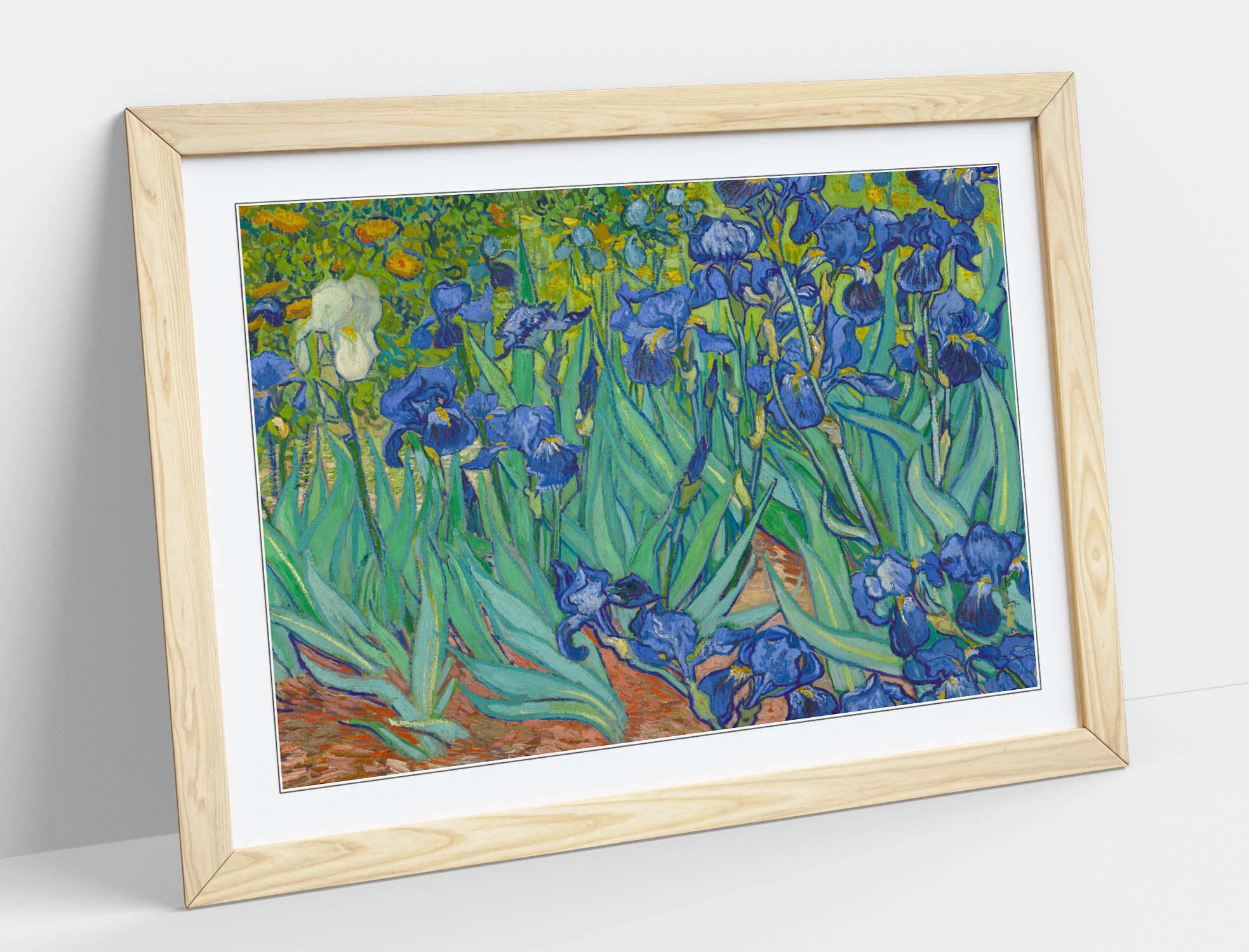 Van Gogh Irises Poster Framed Wall Art Print Picture Home Etsy