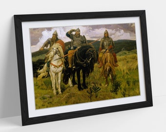 Wall home decor reproduction art print. Alyonushka by Viktor Mikhailovich Vasnetsov