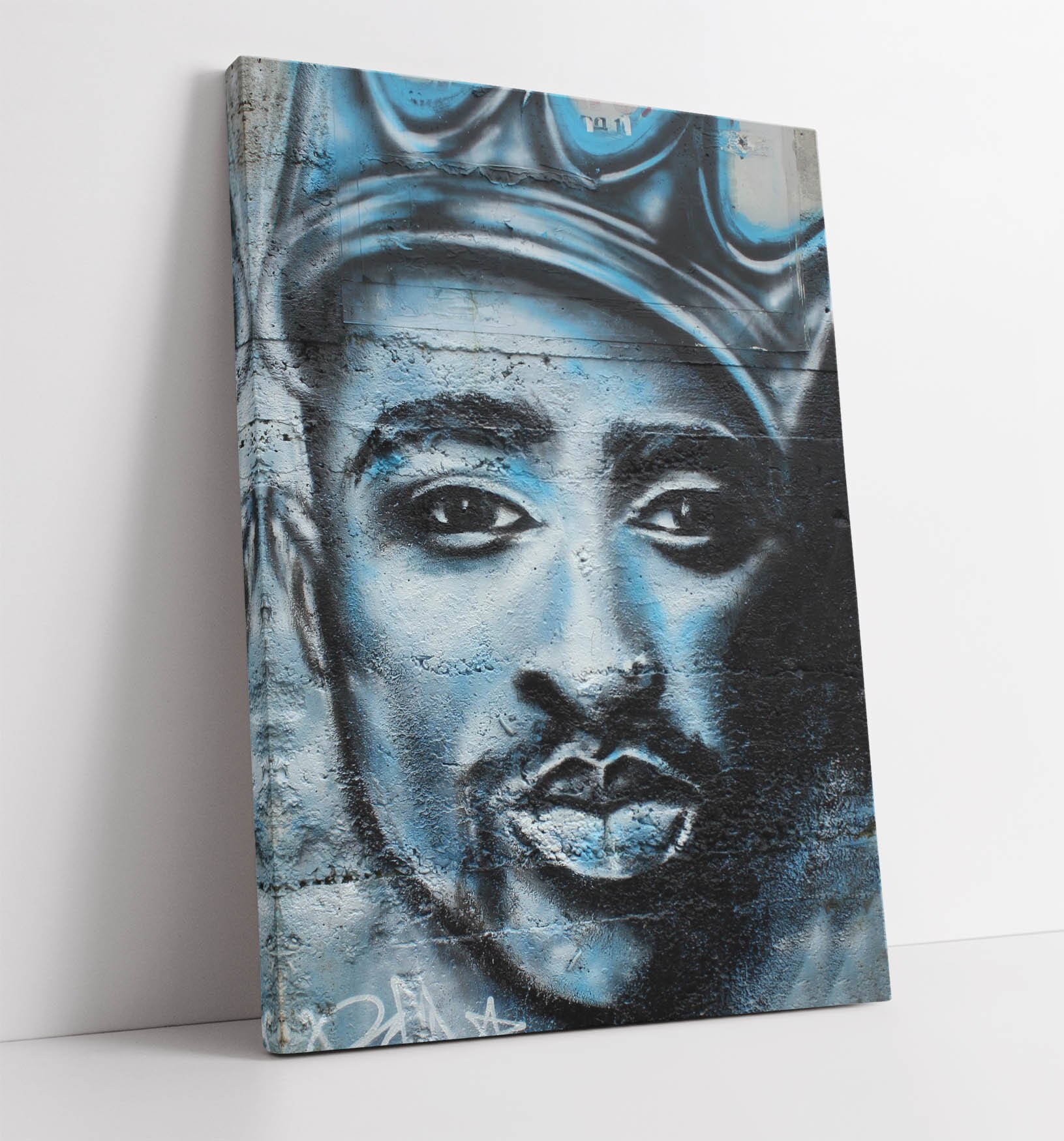 Tupac Graffiti Canvas Wall Art Print Artwork 30mm Deep Framed | Etsy