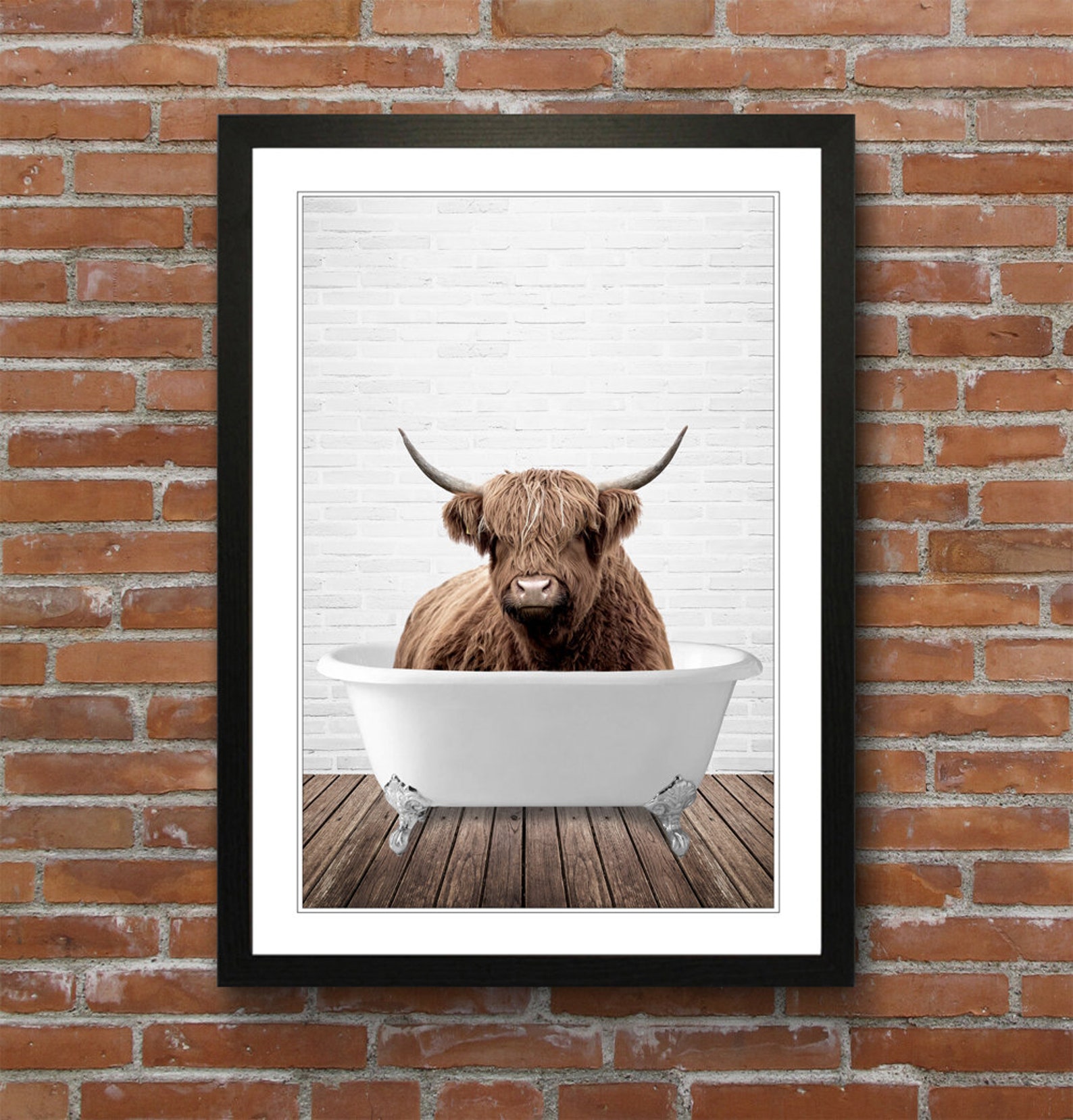 Animals In Bathtub Art