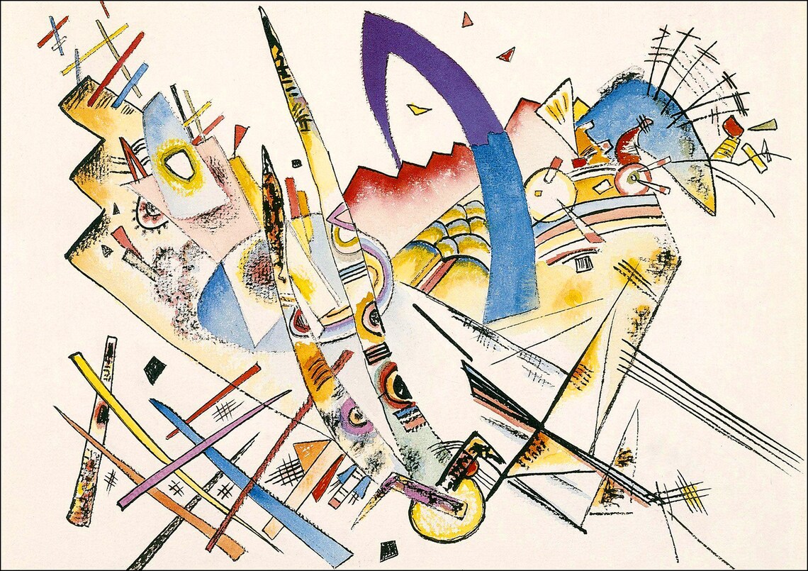 Kandinsky 1 Poster Framed Wall Art Print Picture Home Decor Etsy