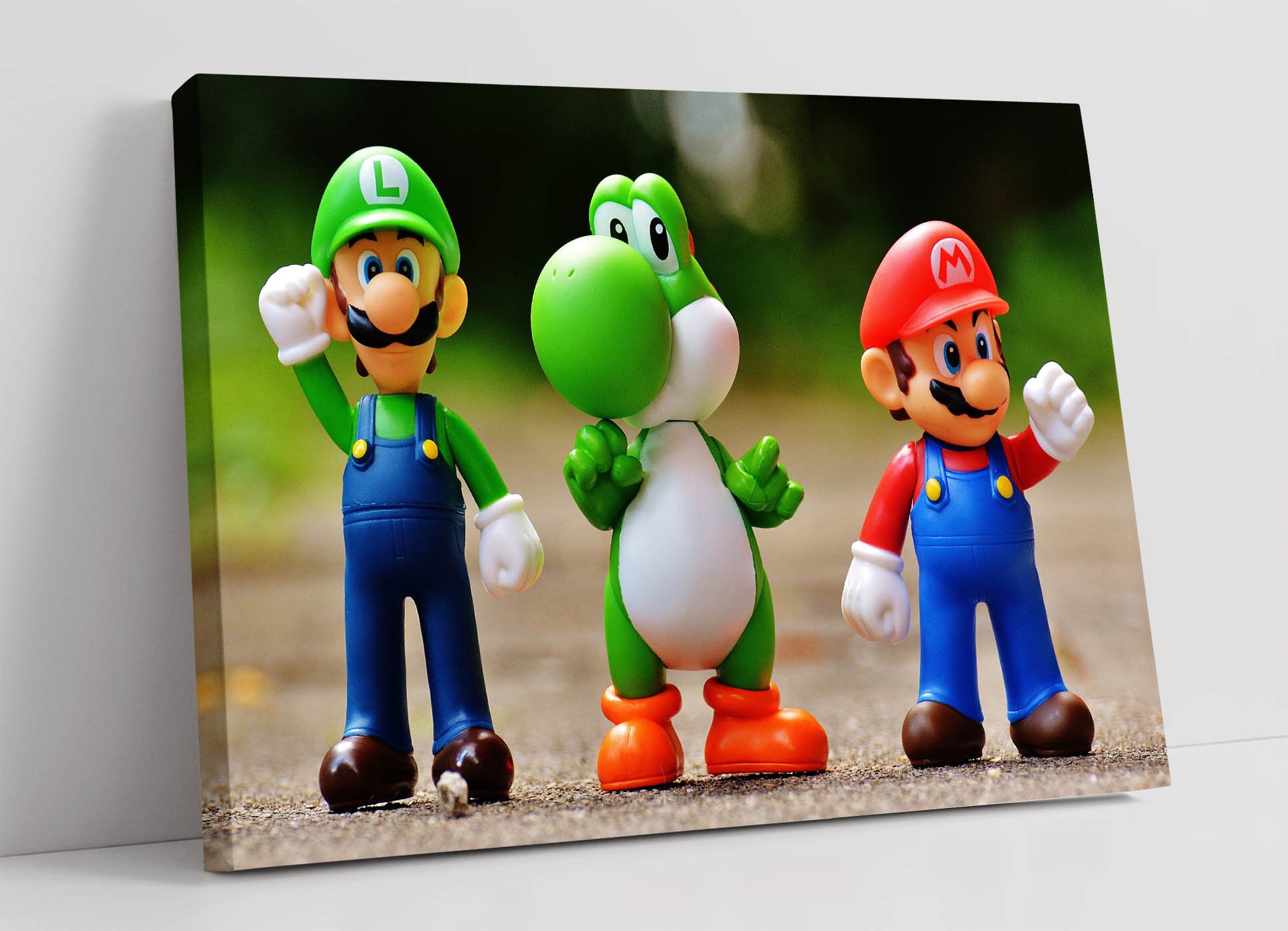 Super Mario Characters Canvas Wall Art Print Artwork 30mm Etsy