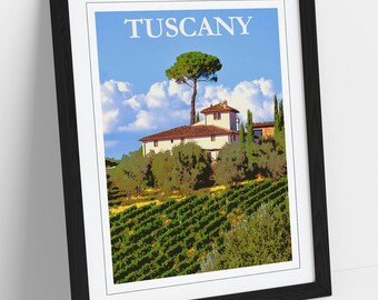 postcard A6 Tuscany