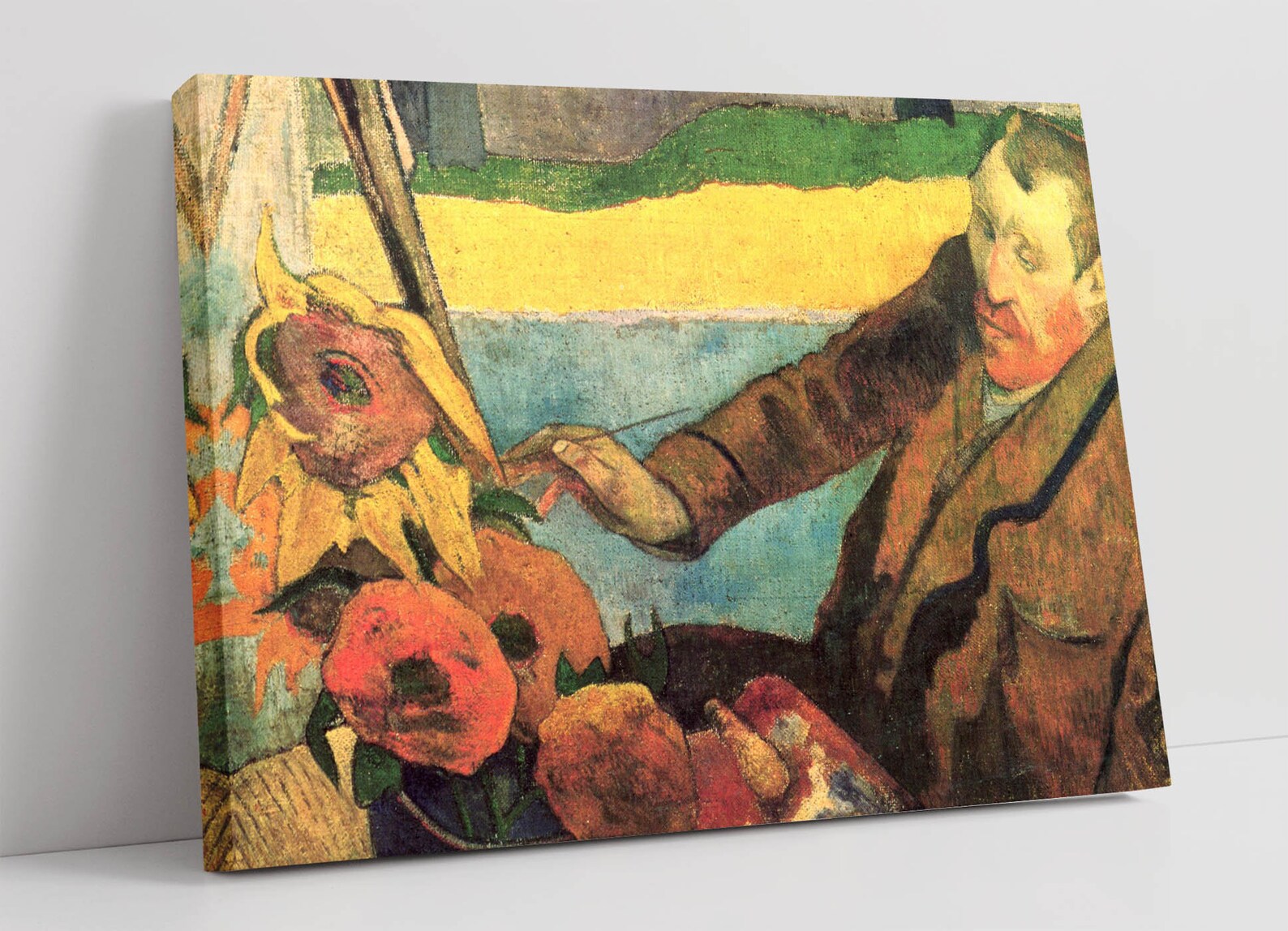 Paul Gauguin Vincent Van Gogh Painting Sunflowers All Canvas Etsy