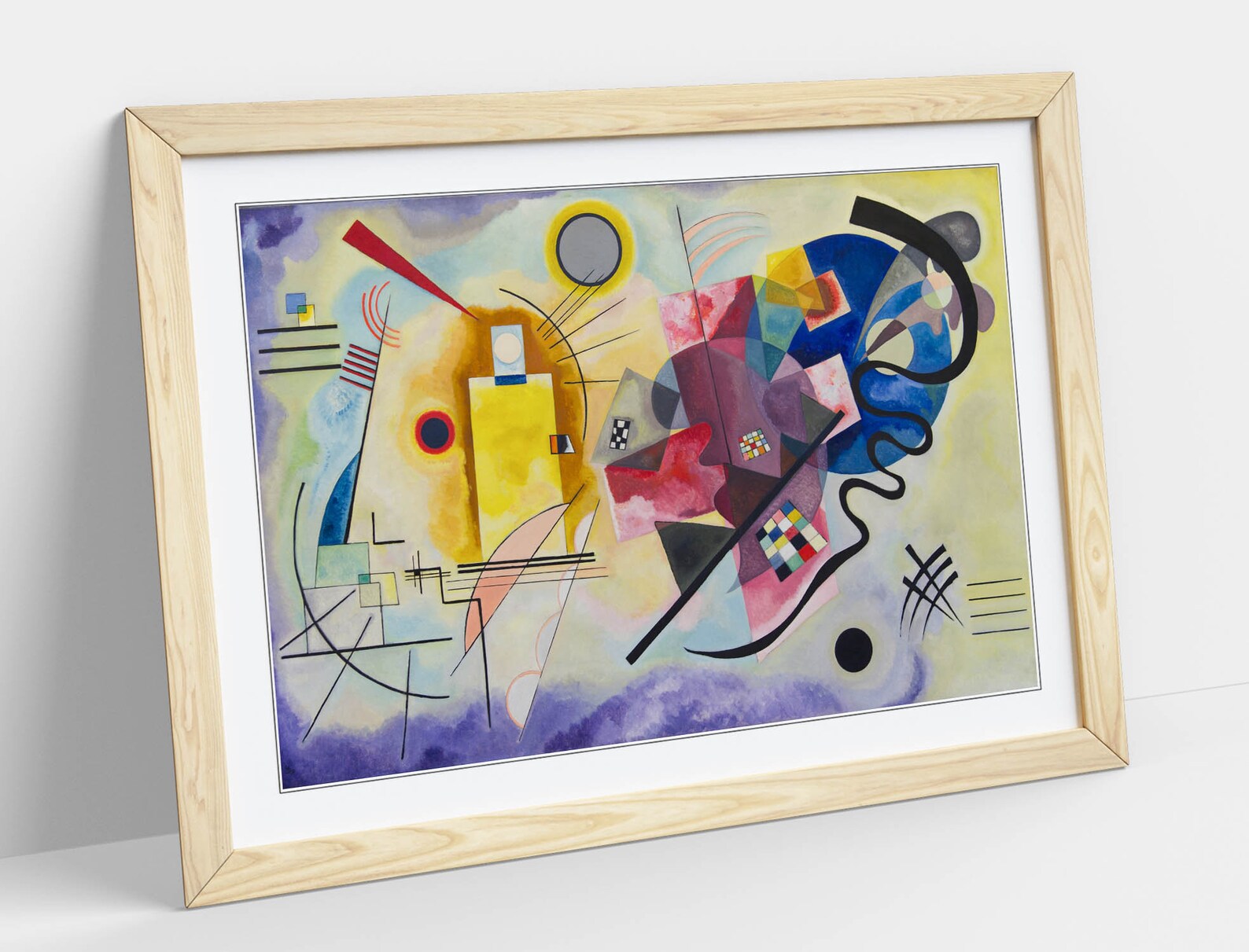 Wassily Kandinsky YellowRedBlue Poster Framed Wall Art Etsy
