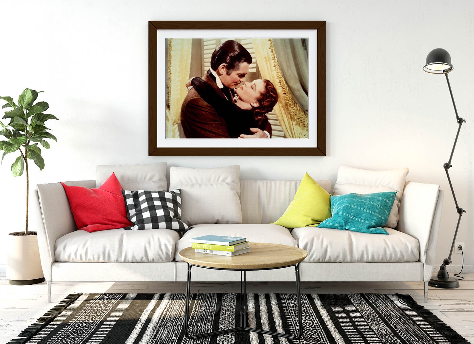 Gone With The Wind Poster Framed Wall Art Print Picture Home Etsy