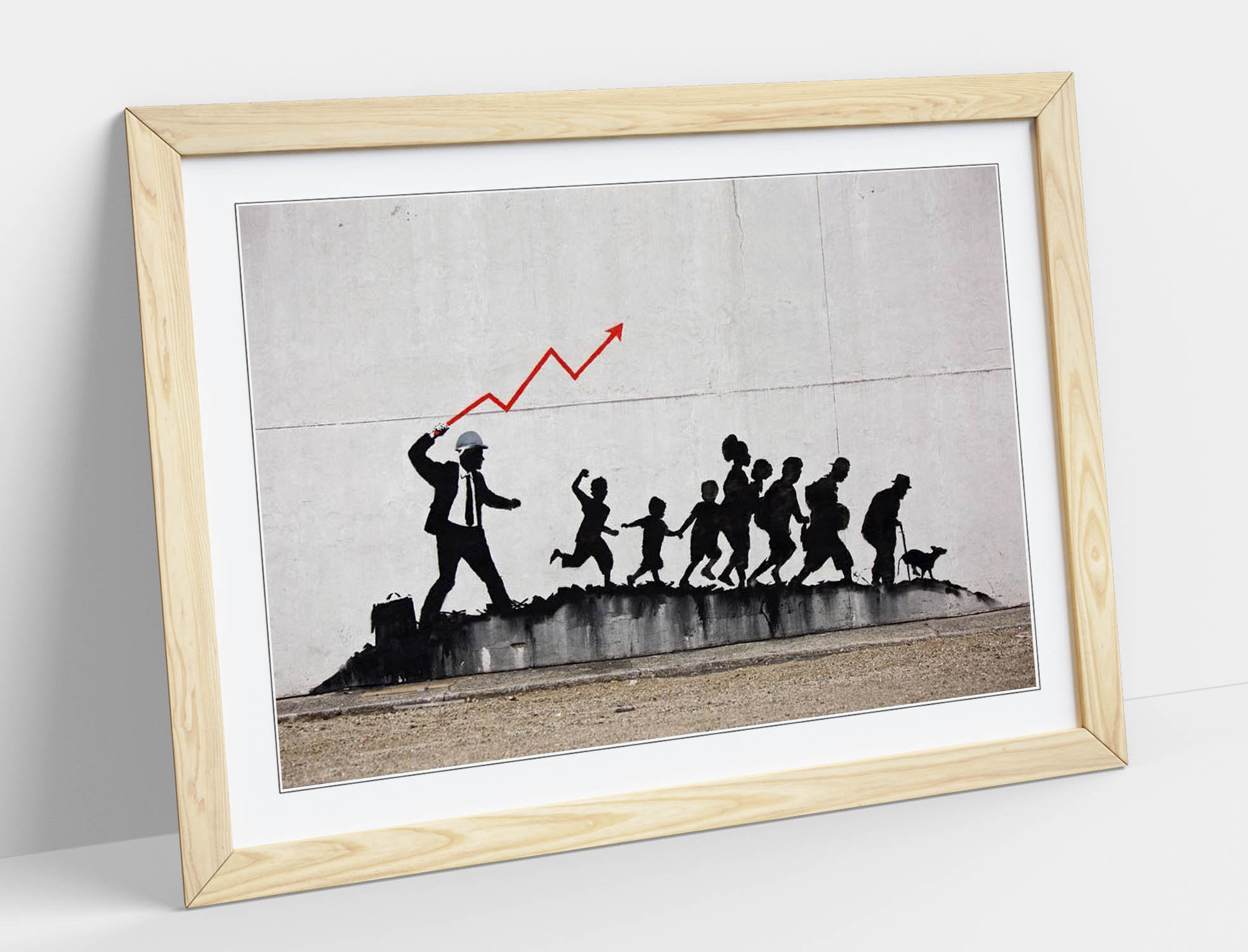 Banksy Construction Poster Framed Wall Art Print Picture Home | Etsy