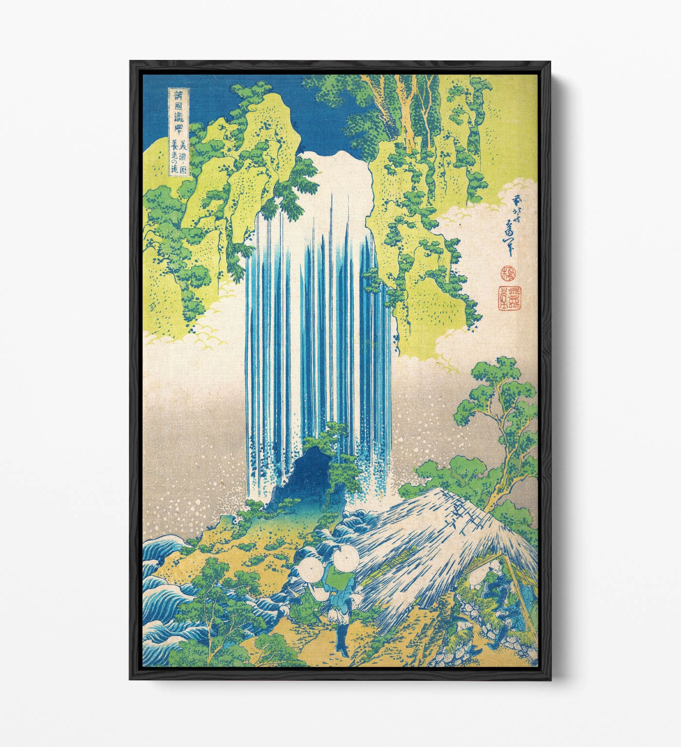 Hokusai Yoro Waterfall Deep Frame Float/floater Effect