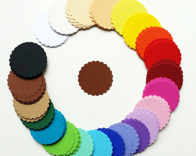 30 Gift Tags Labels Circle Kraft Paper Baptism Wedding Communion Confirmation