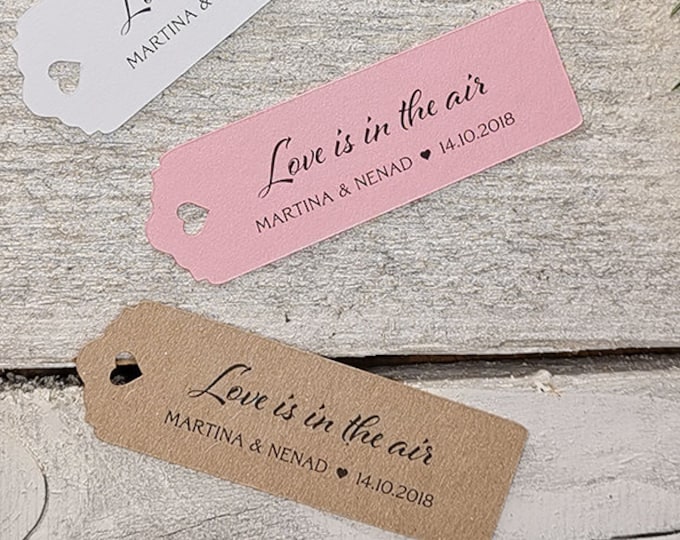 35 Gift Tags Labels Wedding Soap Bubbles Tags Gift Tags personalized Baptism Wedding Communion Confirmation Guest Gifts