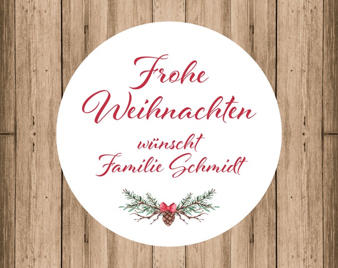 Christmas Stickers Personalized – Stickers Christmas Gift Tags Labels Decoration Gift Idea Handmade