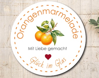 Jam stickers labels stickers jam orange marmalade