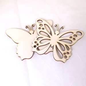 Farfalla Farfalla Artigianato Decorazione Porcini Legno Taglio Laser