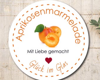 Jam stickers labels stickers jam apricot jam