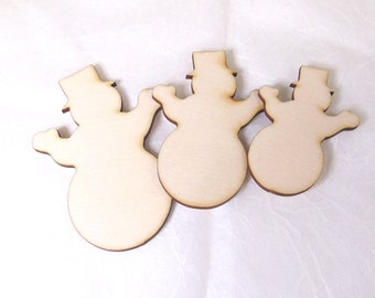 Weihnachten Schneemann Snowman Holz Wood Laser Cut