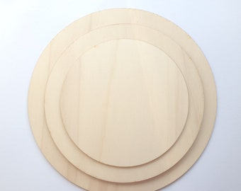 Kreis Holzplatte Röhrling Verzierung Basteln Laser Cut Holz