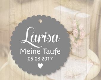 25 Geschenkanhänger  Etiketten Tags Taufe Geburt Tags Gift Tags personalisiert