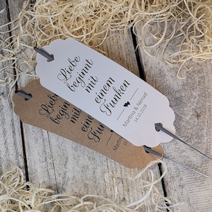 25 soportes de bengalas, etiquetas de soporte de bengala, soporte de bengala de boda, favores personalizados