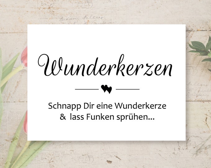 Sparklers Sign Wedding