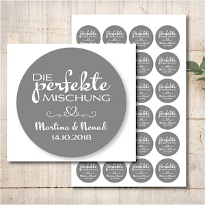 24 Etichette Adesive The Perfect Mix Adesivi Personalizzate Comunione Cresima Battesimo Matrimonio