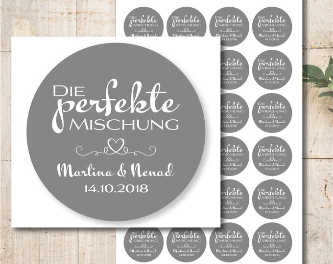 24 The Perfect Mix Stickers Labels Stickers Personalized Communion Confirmation Baptism Wedding