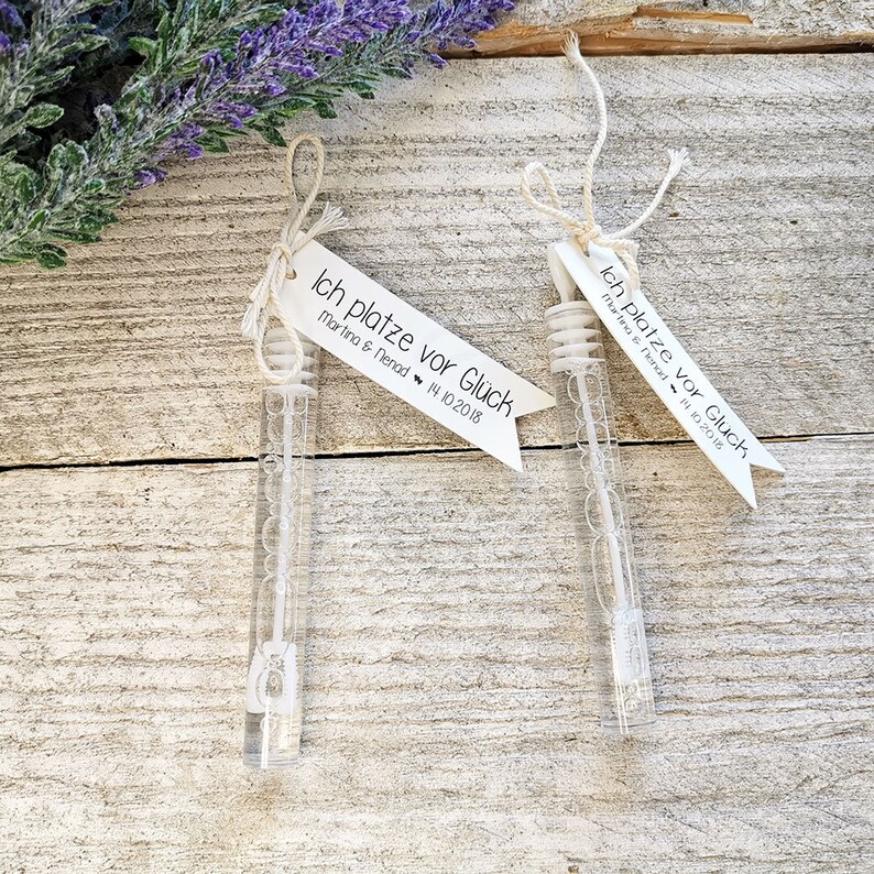 12 Seifenblasen Hochzeit Seifenblasen Röhrchen Tags Gift Tags Etsy